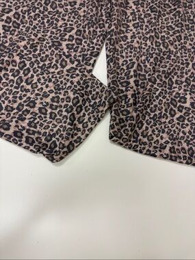 Happily Grey Leopard Print Wide Leg Pants - Blush & Charcoal